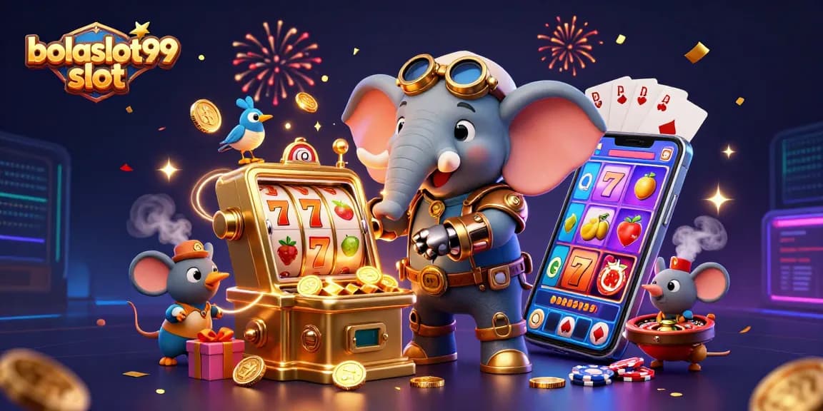 Spin the reels with bolaslot99 slot alongside a whimsical steampunk elephant and friends!