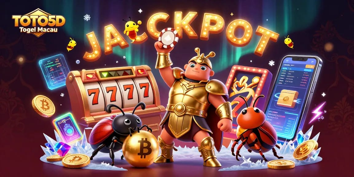 Menangkan TOTO5D Togel Macau dengan gambar ilustrasi kasino 3D menarik dan detail tinggi.