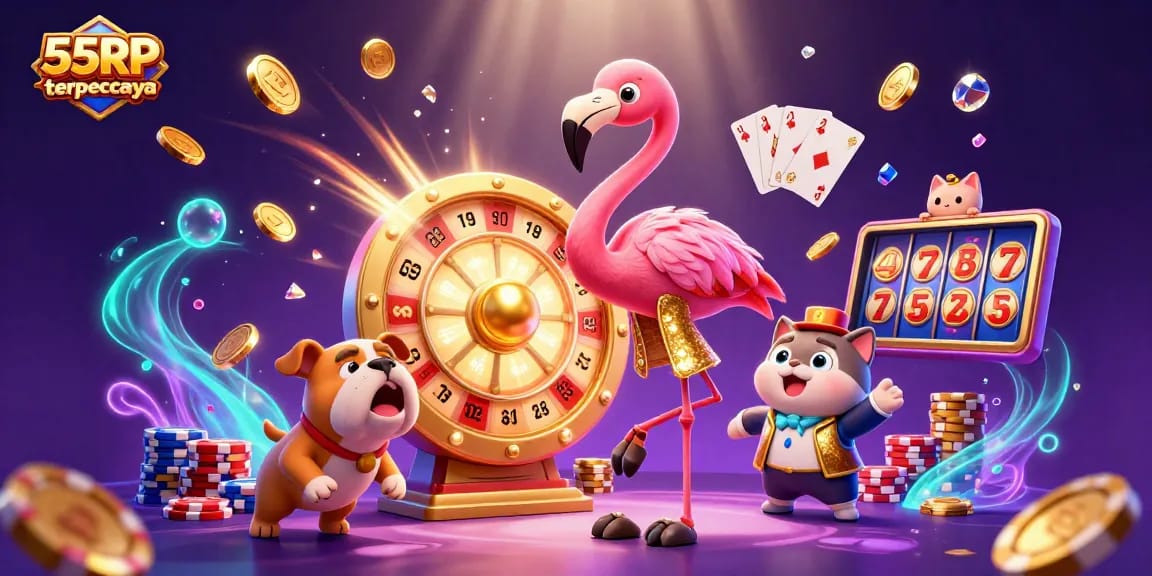 Spin to win with 55RP terpercaya while enjoying exciting prizes and dynamic casino elements.