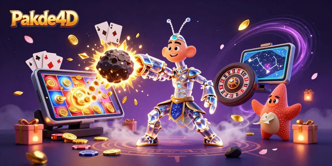 Experience thrilling gameplay with Pakde4D, where golden gems and coins burst from exciting slot games!