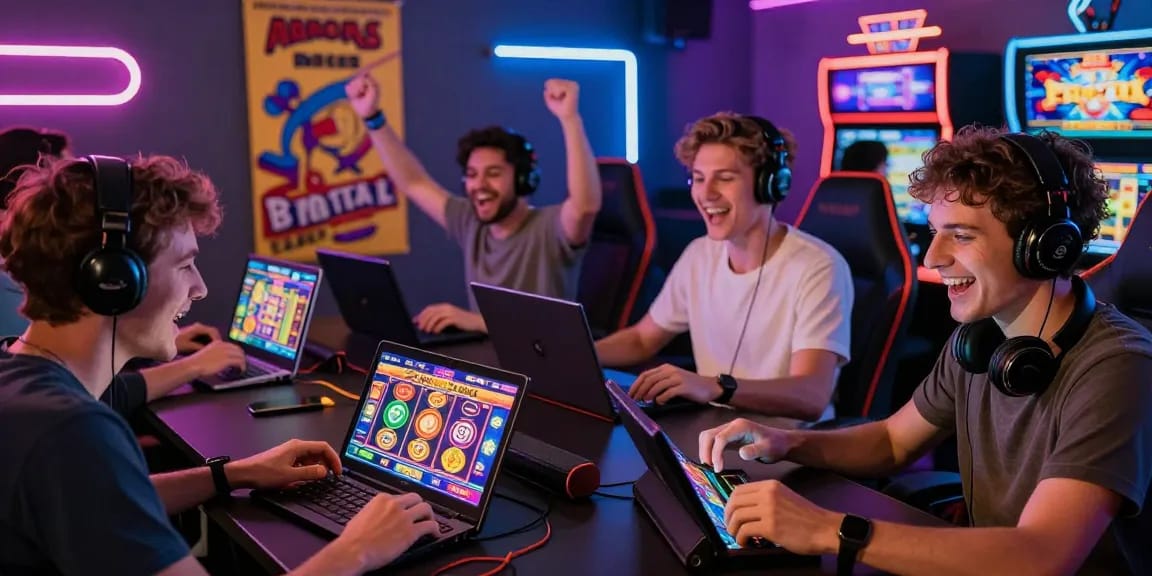 Pengalaman bermain Modal138 dengan pemain bersemangat dan permainan slot yang berwarna-warni.