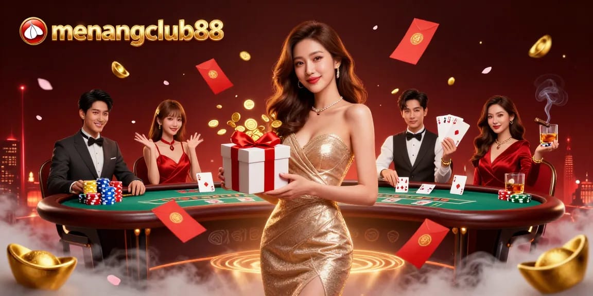Experience winning excitement at menangclub88 with a stunning casino scene and festive atmosphere.