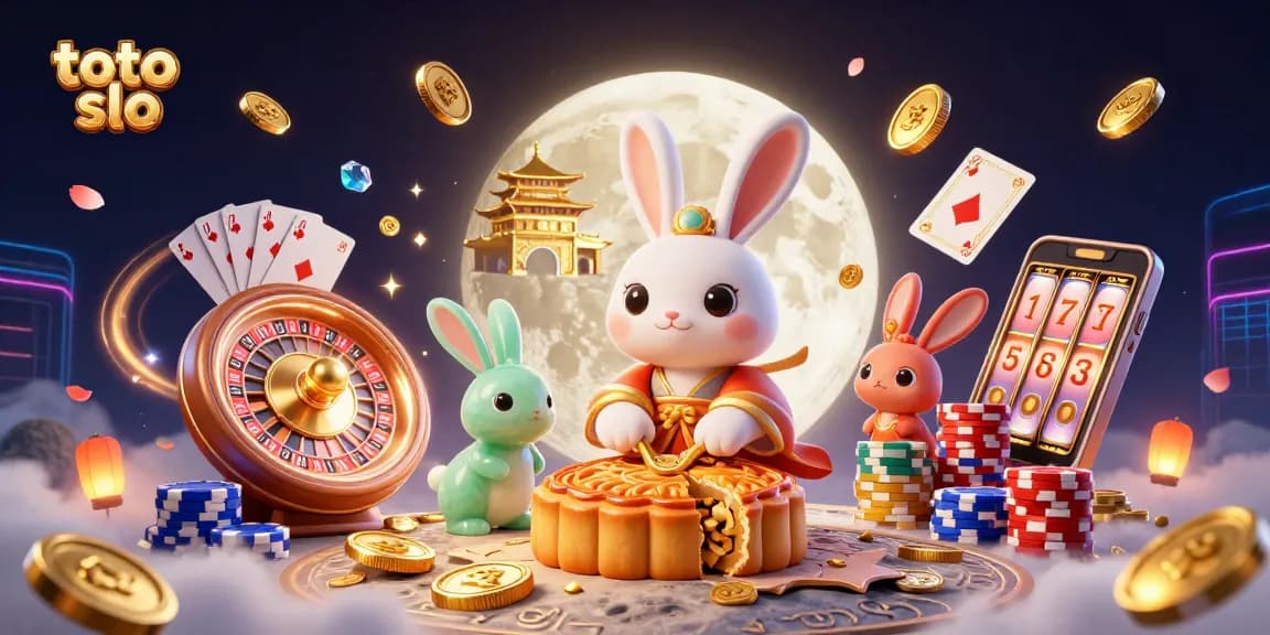 Engage in thrilling toto slo gameplay with a vibrant illustration showcasing poker chips and slots.