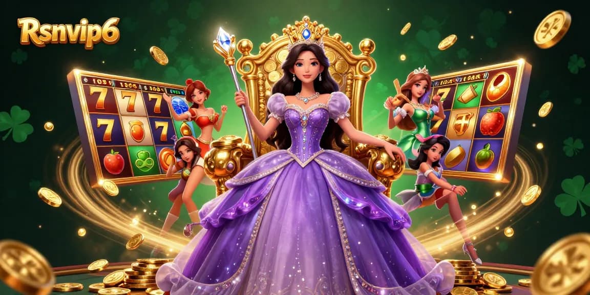Rasakan sensasi Rsnvip6 dengan jackpot fantastis dan elemen kasino yang kaya dalam ilustrasi digital yang penuh warna.