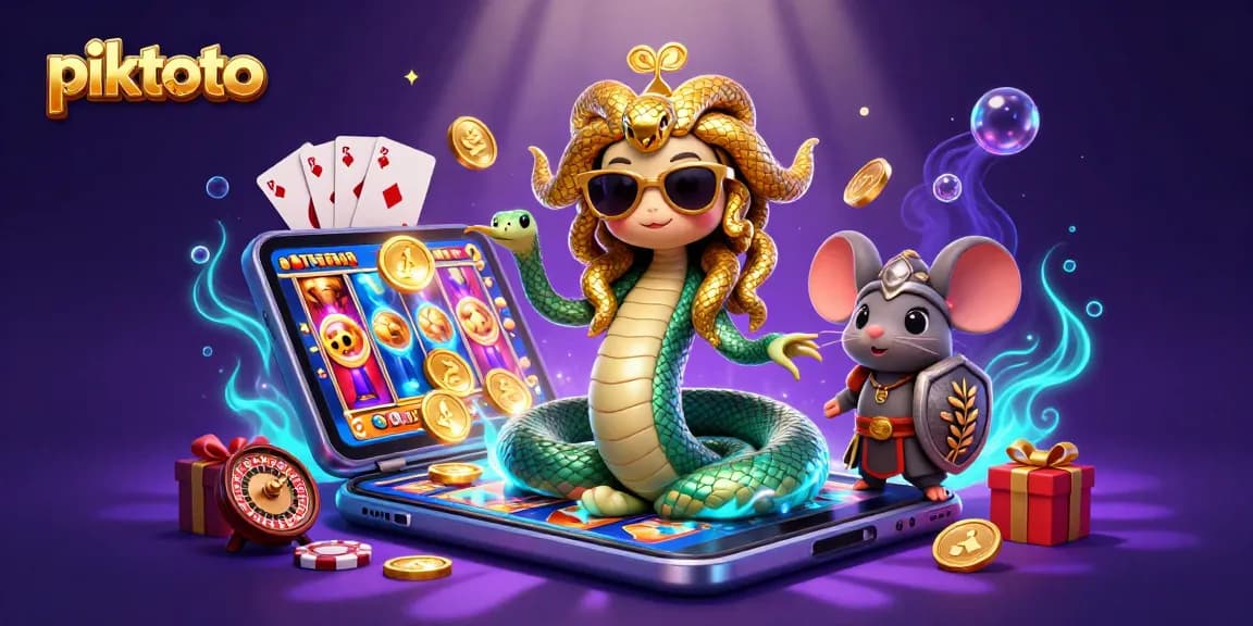 Piktoto hadir dengan wahyu permainan slot yang menarik dan keceriaan Medusa dalam ilustrasi 3D yang berwarna-warni.