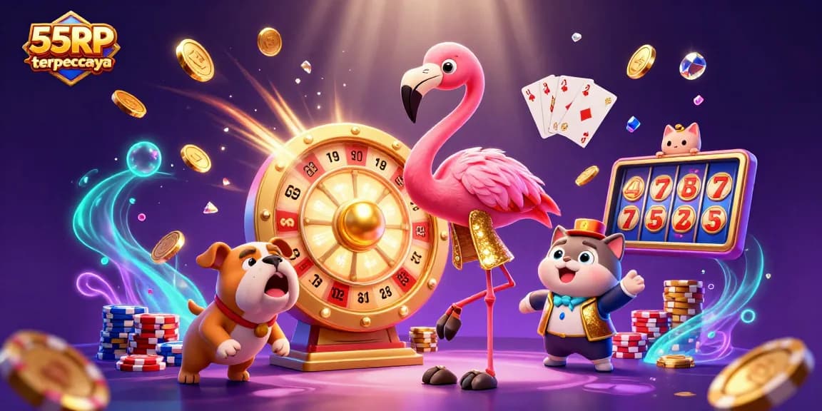 Spin to win with 55RP terpercaya while enjoying exciting prizes and dynamic casino elements.