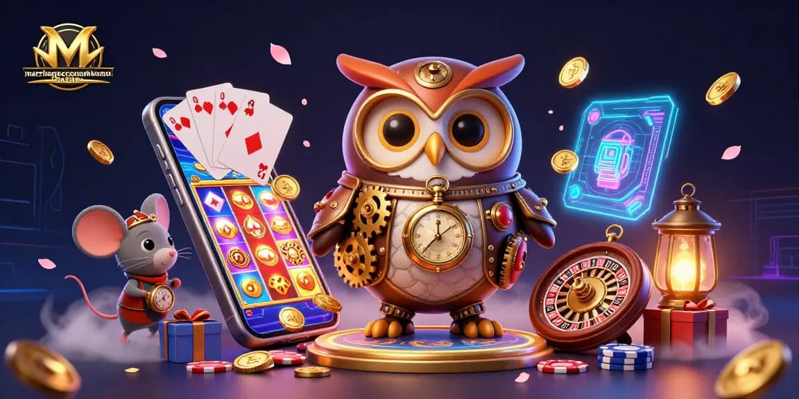 Engage in thrilling gameplay at marriagecounselormanhattan with a vibrant 3D casino illustration showcasing dynamic slots and characters.