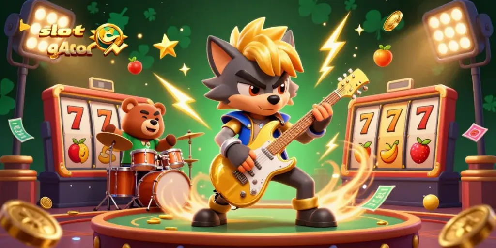 Experience thrilling slot gacor action with vibrant 3D characters and casino elements in glorious detail.