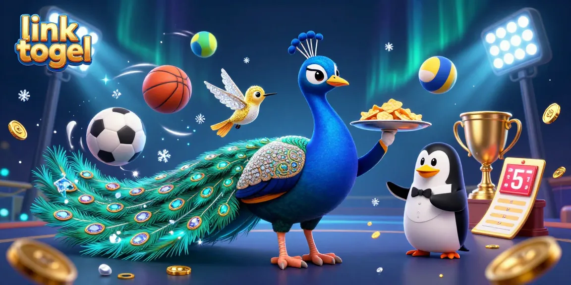 Experience thrilling action with link togel; vibrant illustration showcasing unique casino elements.