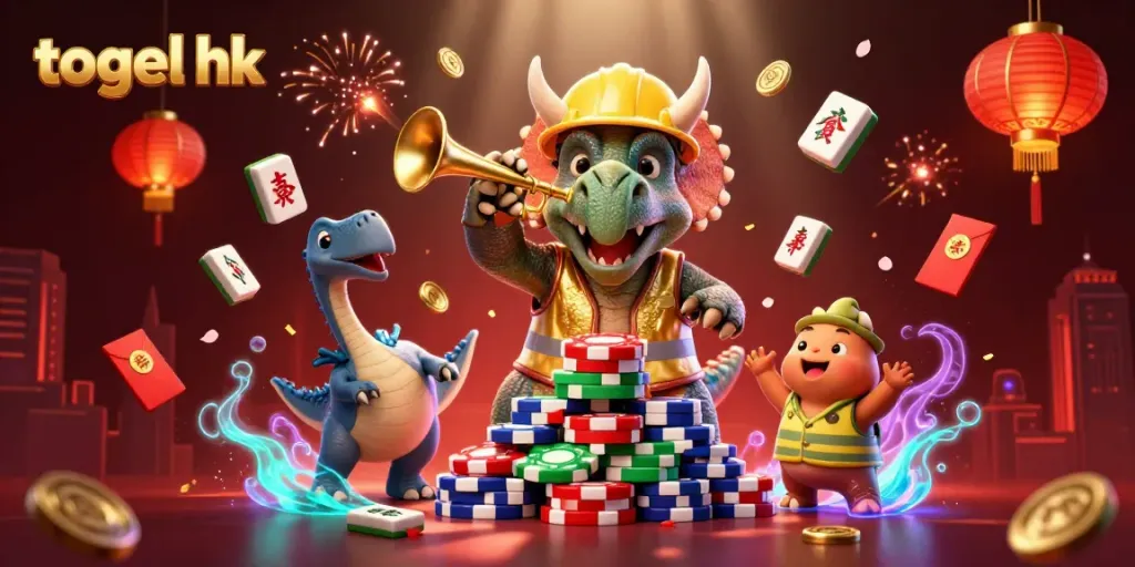 Menerbangkan togel hk dengan hasil permainan kasino, triceratops merayakan jackpot