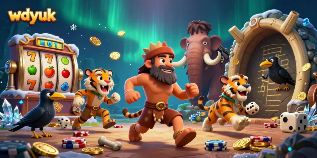 Experience the excitement of WDYUK with a vibrant 3D casino scene featuring engaging characters and dynamic gaming elements.