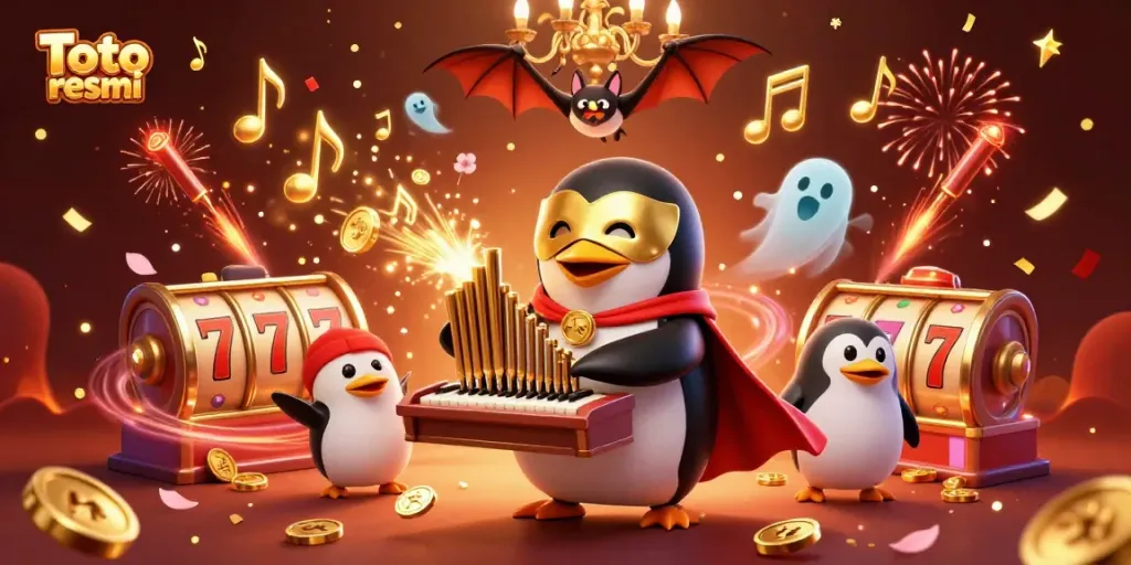 Experience thrilling gaming action at Toto resmi with enchanting characters and vibrant casino elements.