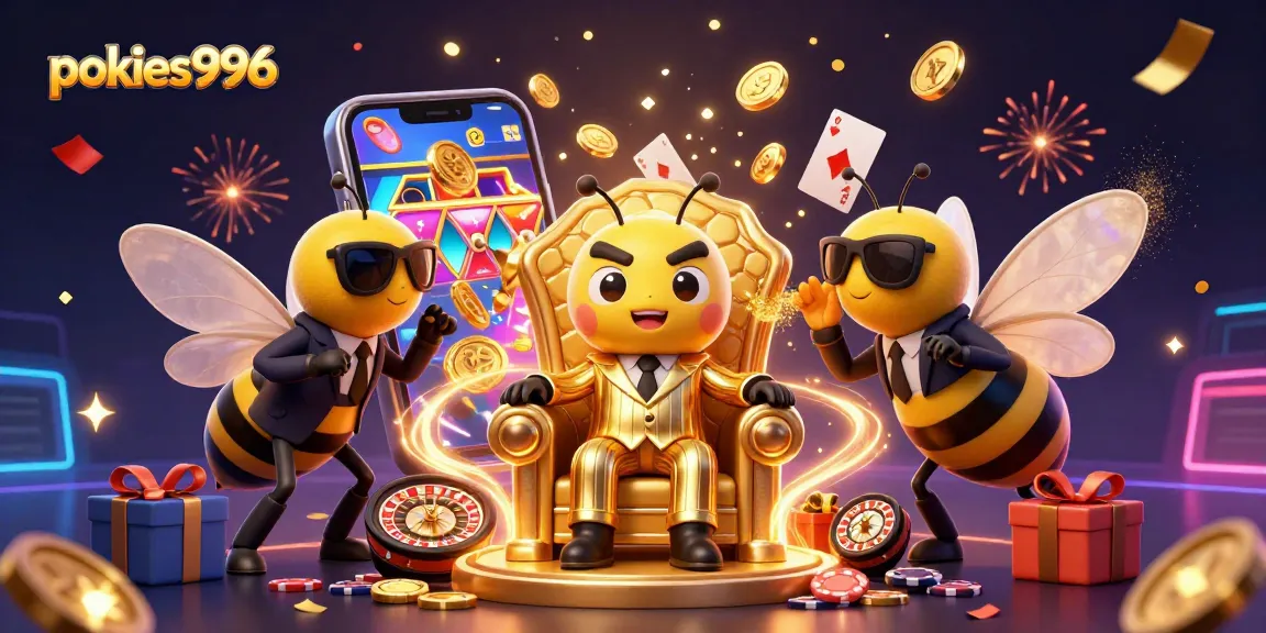 Experience exciting wins with pokies996 as colorful slot games and golden coins explode in a thrilling scene.