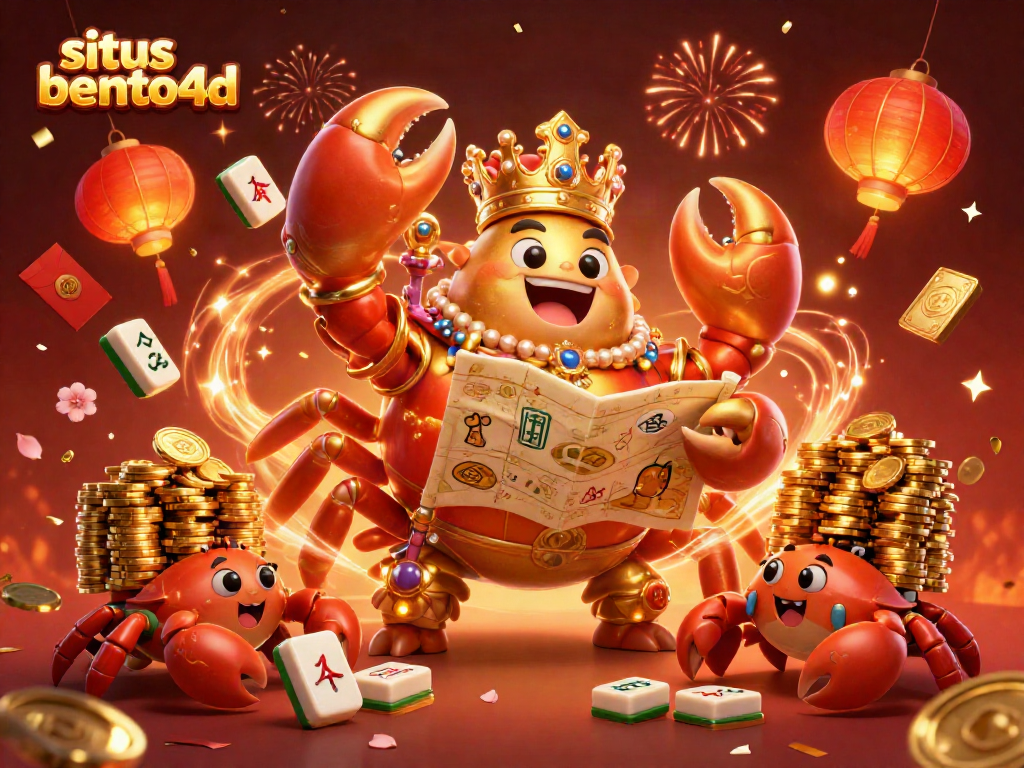 Engage with exciting games at situs bento4d featuring a golden crab emperor and treasures.