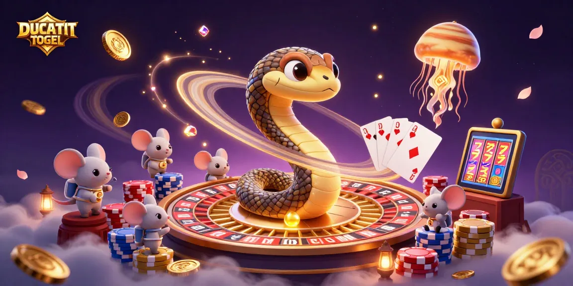 Experience exciting gameplay with DUCATITOGEL on a cosmic-themed roulette scene, featuring engaging characters.