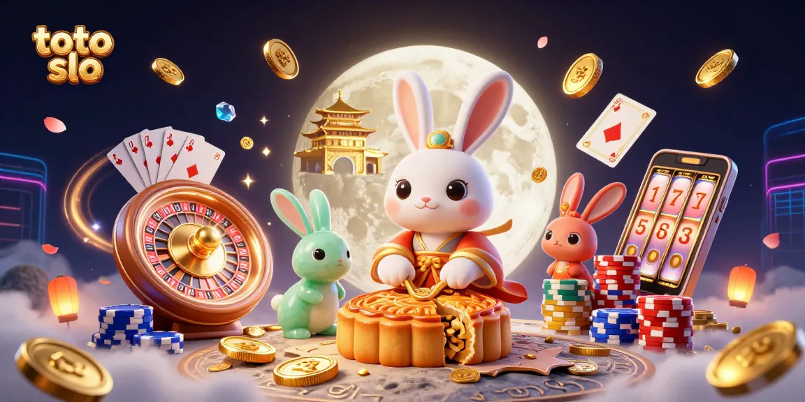 Engage in thrilling toto slo gameplay with a vibrant illustration showcasing poker chips and slots.