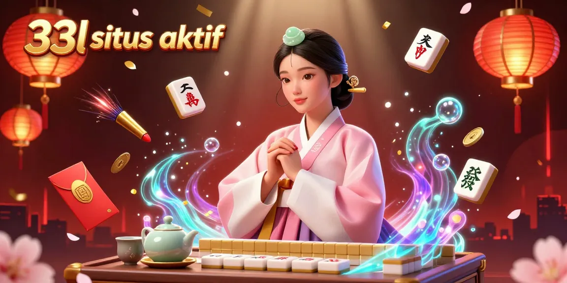 Experience the thrill of 33l situs aktif with a stunning illustration showcasing vibrant casino elements.