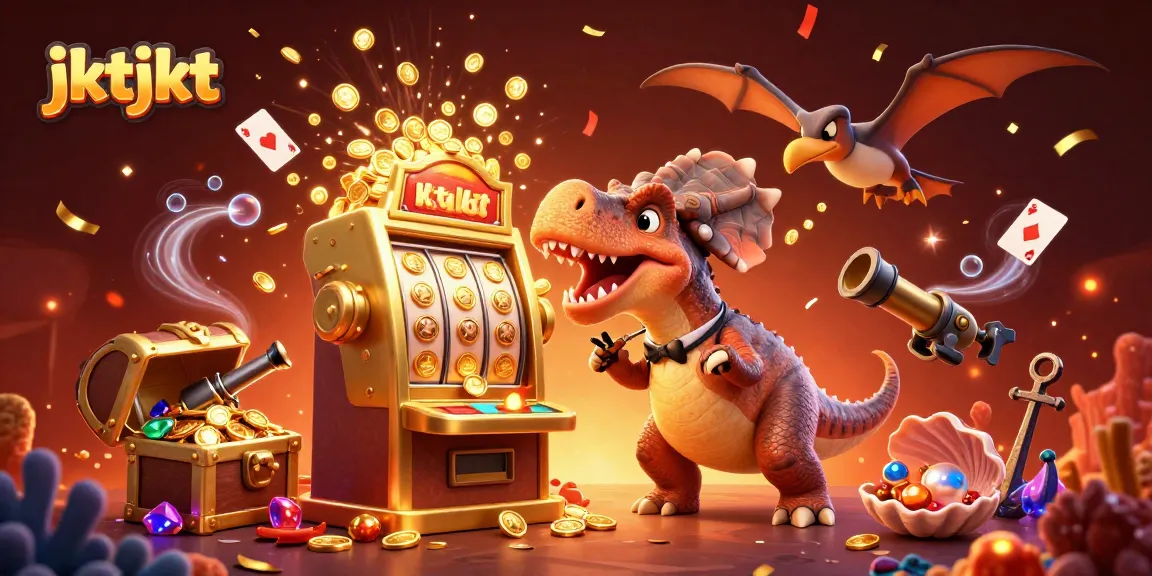 Menangkan jackpot di jktjkt saat pachycephalosaurus memukul mesin slot emas dengan hadiah koin berkilauan.