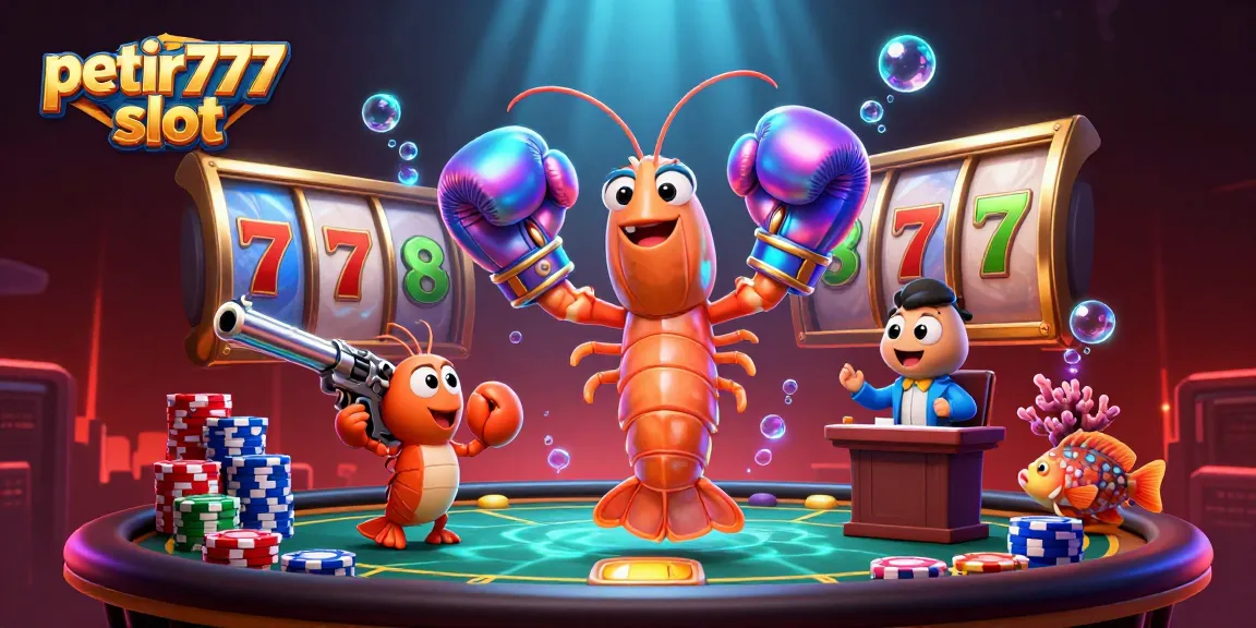 Experience the excitement of petir777 slot with a vibrant illustration showcasing winning symbols and dynamic characters.