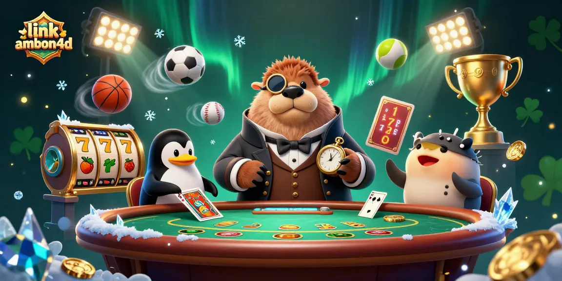 Play poker with unique characters at the underwater table in link ambon4d's vibrant casino scene.