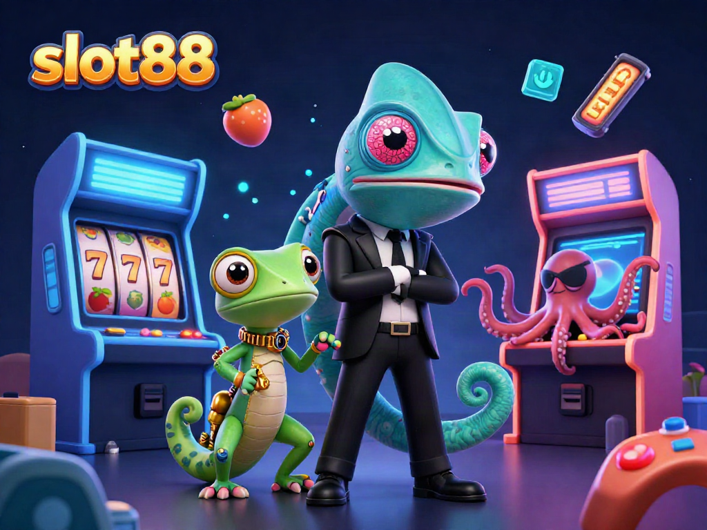 Engage with slot88 by winning big on the vibrant 3D casino scene featuring dynamic characters.