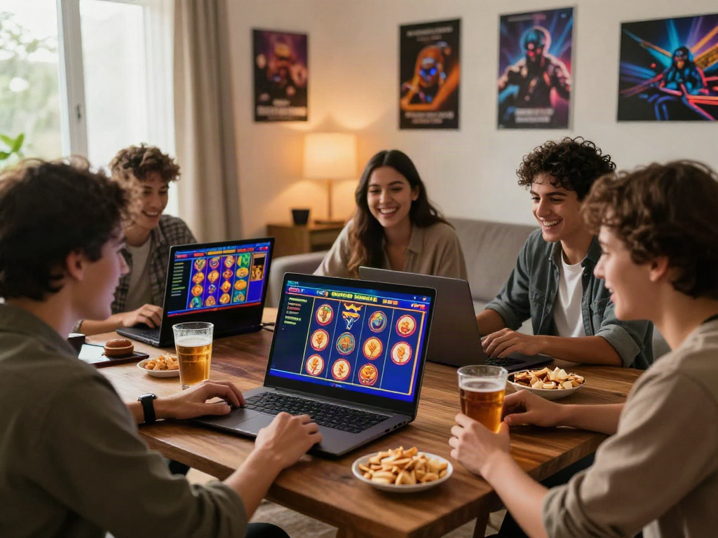 AHHA4D pemain slot online bersenang-senang di ruang tamu.