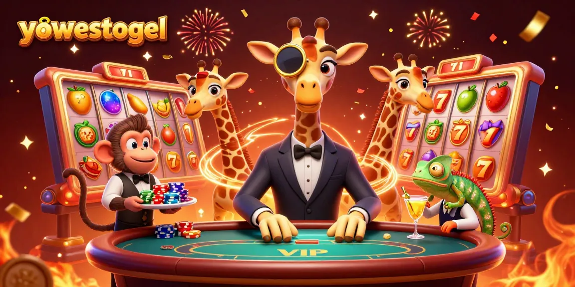 Experience winning excitement with yowestogel's vibrant casino atmosphere featuring fun characters.