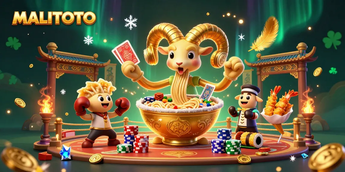 Engage with MALITOTO's immersive gaming scene featuring unique 3D casino characters and elements.