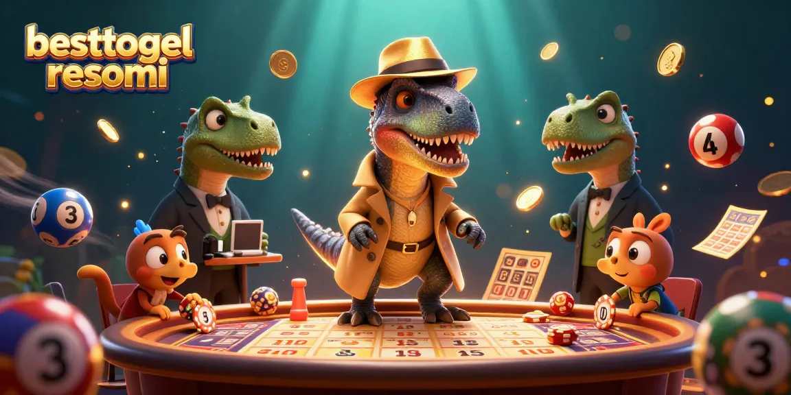 Experience exciting gameplay at besttogel resmi, with a velociraptor at the lottery table!
