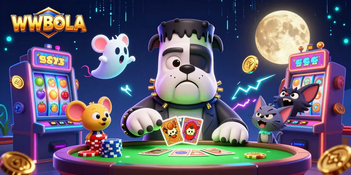 Memenangkan slot berhadiah besar di WWBOLA dengan karakter unik seperti Frankenstein bulldog dan kitten werewolf.