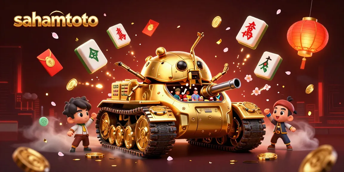 Bermain di sahamtoto dengan kegembiraan di kasino miniatur dalam tank, dikelilingi oleh simbol keberuntungan.