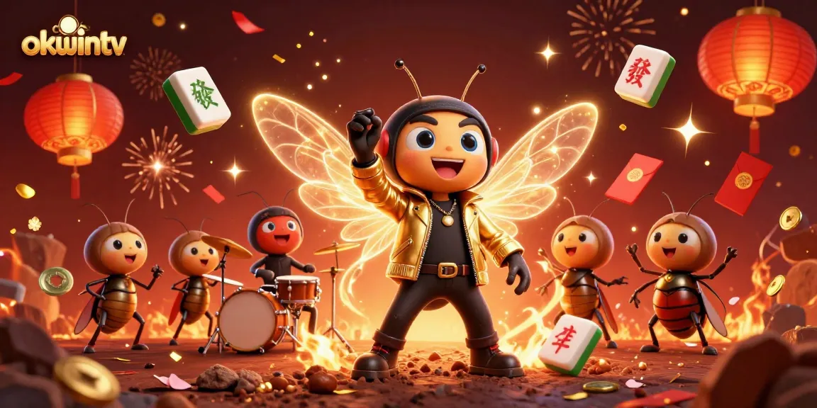Experience the excitement of okwintv with vibrant characters and dynamic casino-themed elements.