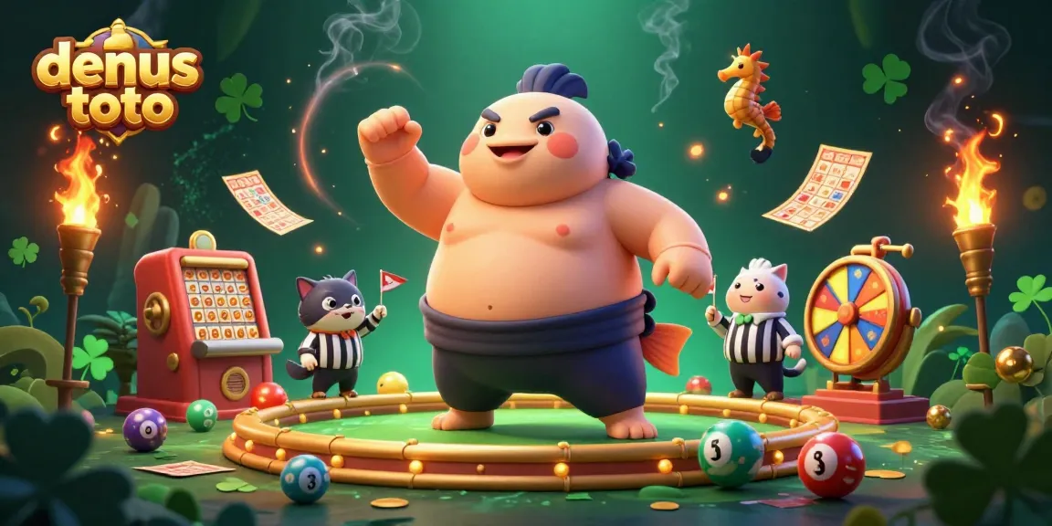 Menggali peluang densus toto dengan bola nomor lotere terbang dan mesin undian berwarna-warni.