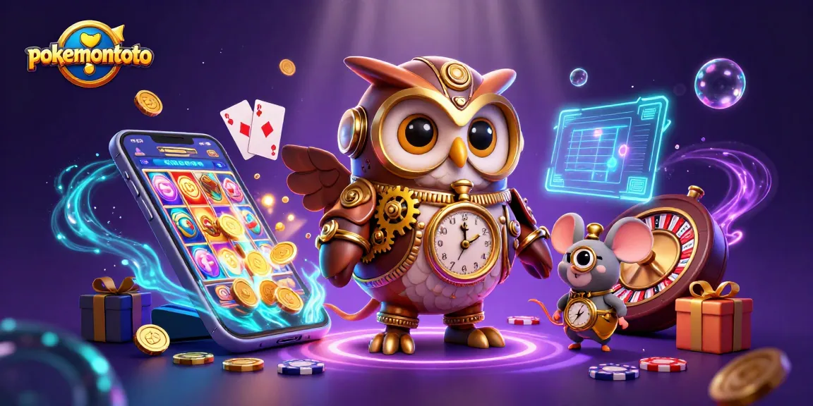 Pokemontoto memikat dengan ilustrasi kasino steampunk waktu, menghadirkan permainan slot dan elemen perjudian unik.